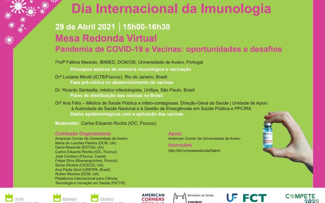 Comemore o dia Internacional da Imunologia