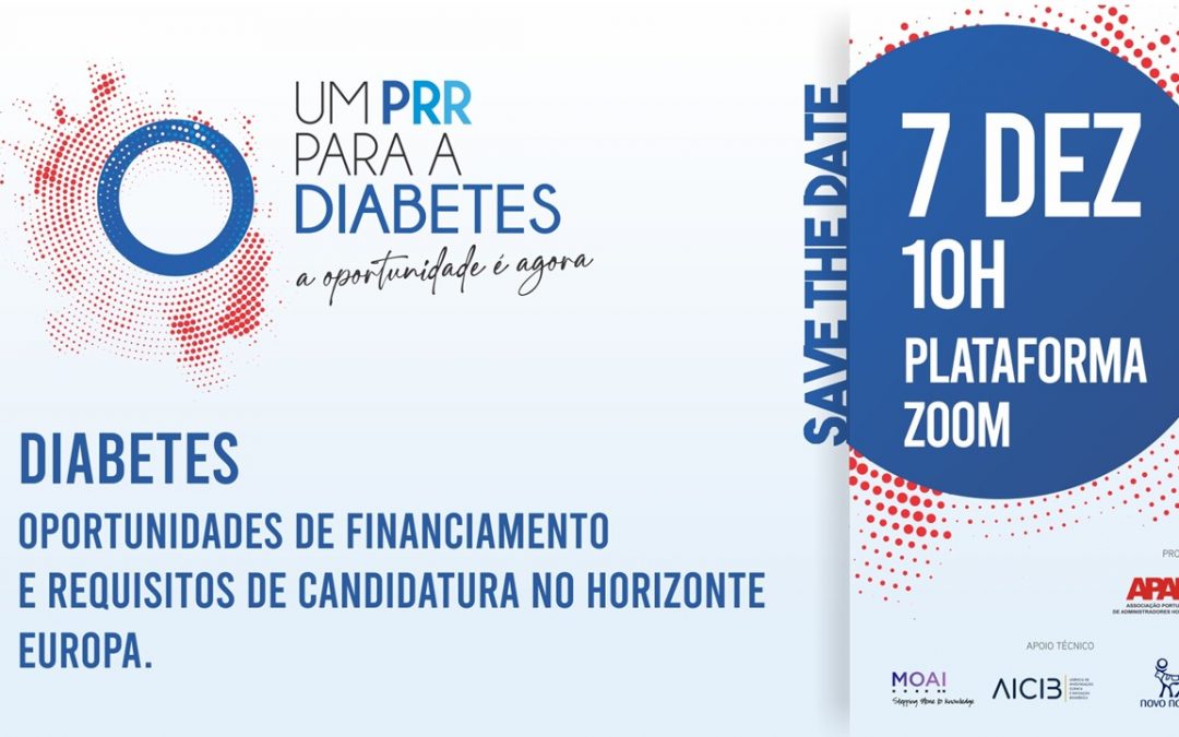 Webinar “Diabetes: Oportunidades de financiamento no Horizonte Europa”
