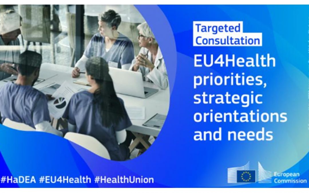 Consulta pública à comunidade Saúde – EU4HEALTH