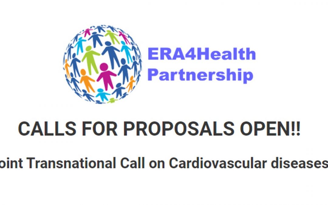 Primeiro concurso de financiamento da parceria Europeia ERA4Health – 𝑹𝒆𝒔𝒆𝒂𝒓𝒄𝒉 𝒕𝒂𝒓𝒈𝒆𝒕𝒊𝒏𝒈 𝒅𝒆𝒗𝒆𝒍𝒐𝒑𝒎𝒆𝒏𝒕 𝒐𝒇 𝒊𝒏𝒏𝒐𝒗𝒂𝒕𝒊𝒗𝒆 𝒕𝒉𝒆𝒓𝒂𝒑𝒆𝒖𝒕𝒊𝒄 𝒔𝒕𝒓𝒂𝒕𝒆𝒈𝒊𝒆𝒔 𝒊𝒏 𝒄𝒂𝒓𝒅𝒊𝒐𝒗𝒂𝒔𝒄𝒖𝒍𝒂𝒓 𝒅𝒊𝒔𝒆𝒂𝒔𝒆