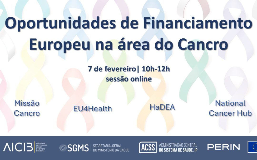 Oportunidades de Financiamento Europeu na área do Cancro – sessão online