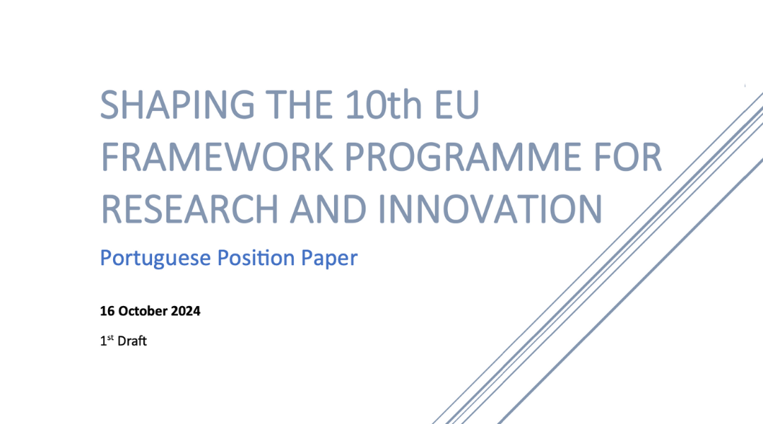 Posição Nacional sobre o próximo Programa-Quadro de Investigação e Inovação PQ10