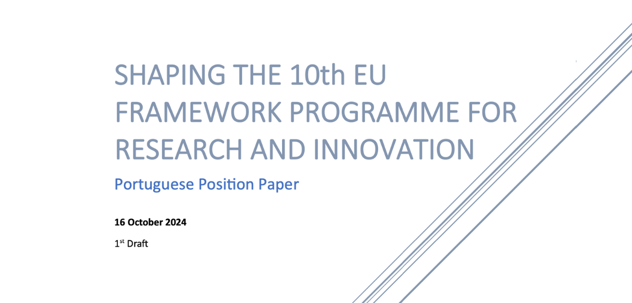 Posição Nacional sobre o próximo Programa-Quadro de Investigação e Inovação PQ10