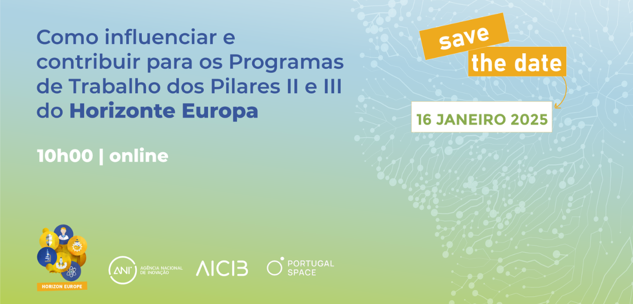 Workshop: “Como influenciar e contribuir para os Programas de Trabalho dos Pilares II e III do Horizonte Europa”