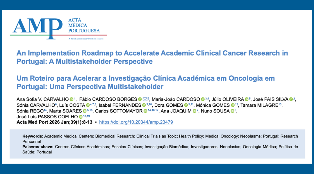 Roteiro para Acelerar a Investigação Clínica Académica em Oncologia em Portugal