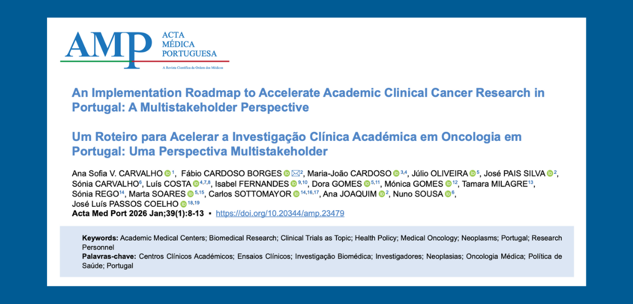 Roteiro para Acelerar a Investigação Clínica Académica em Oncologia em Portugal