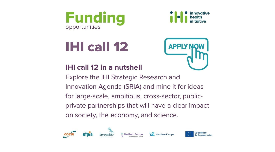 IHI Call 12 | Nova oportunidade de financiamento eurpeu em saúde