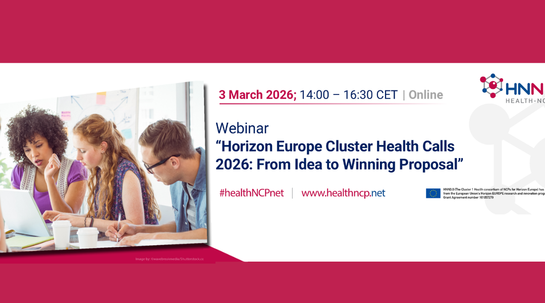 Webinar: Concursos Horizonte Europa – Cluster Saúde 2026