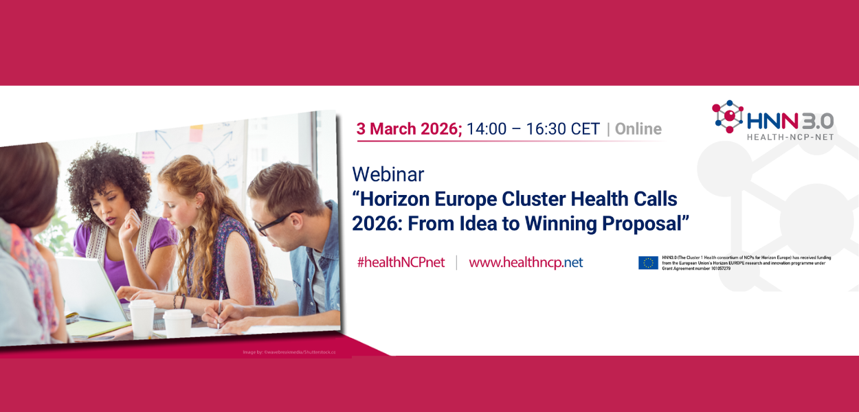 Webinar: Concursos Horizonte Europa – Cluster Saúde 2026