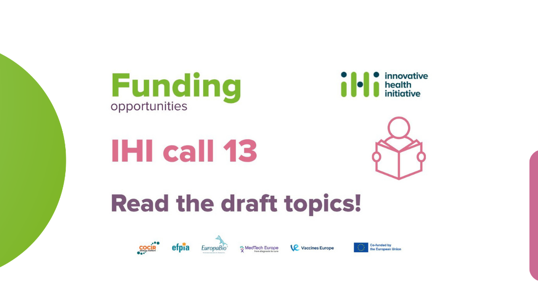 IHI Call 13 | Nova oportunidade de financiamento europeu em saúde