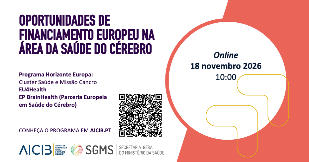 Sessão Informativa: Financiamento Europeu 2026/2027 na área da Saúde do Cérebro